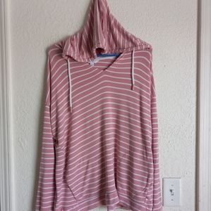 Time and Tru Oversized Hooded Shirt